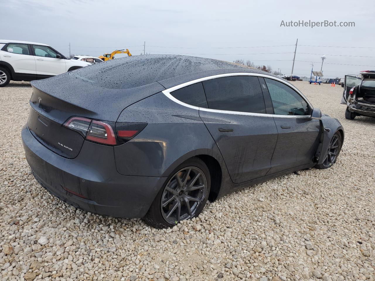 2018 Tesla Model 3  Серый vin: 5YJ3E1EB9JF073787