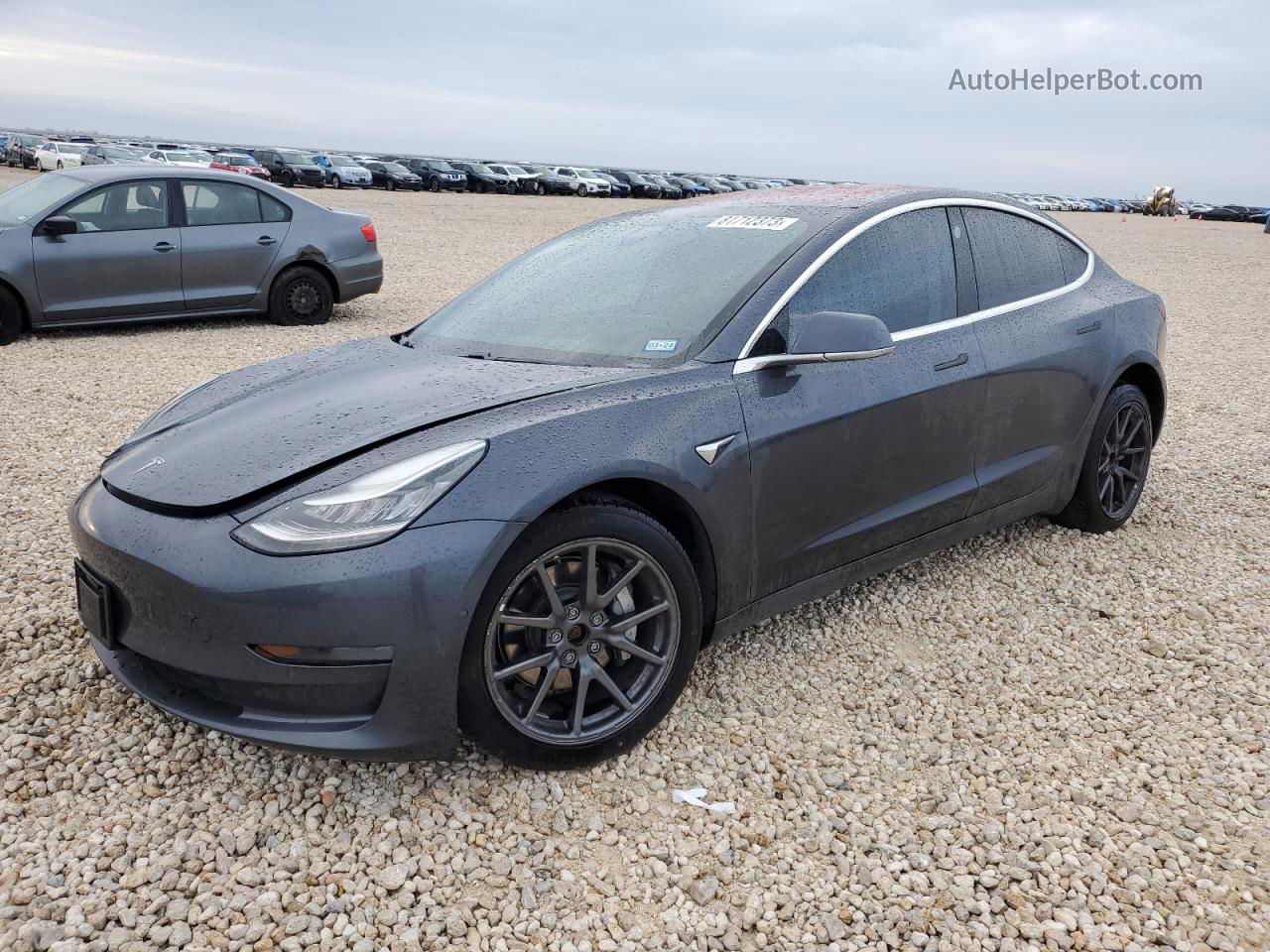 2018 Tesla Model 3  Серый vin: 5YJ3E1EB9JF073787