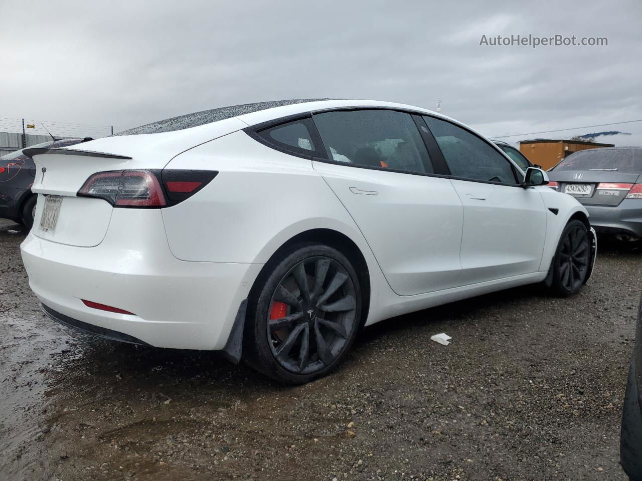 2018 Tesla Model 3  White vin: 5YJ3E1EB9JF107811