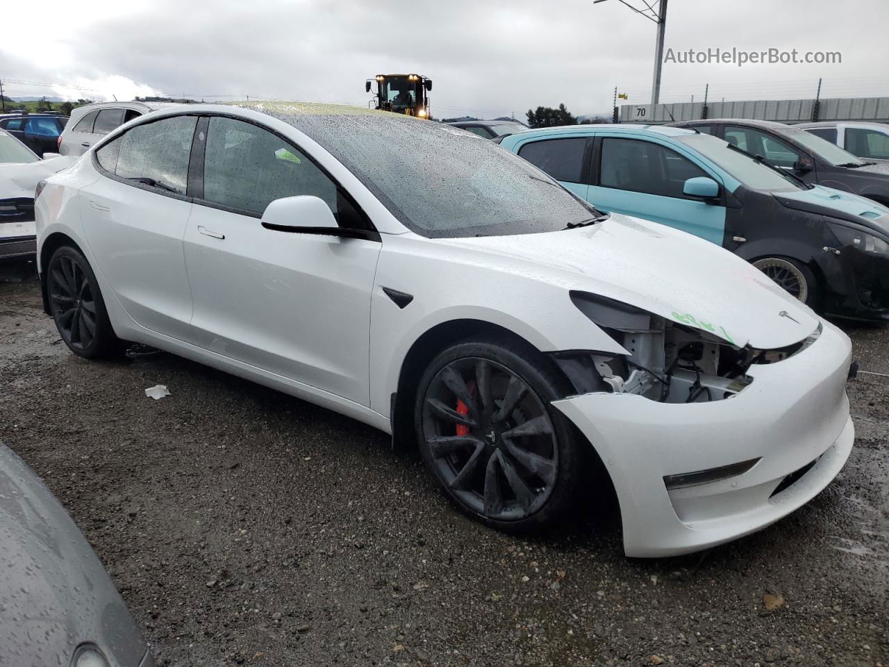 2018 Tesla Model 3  White vin: 5YJ3E1EB9JF107811