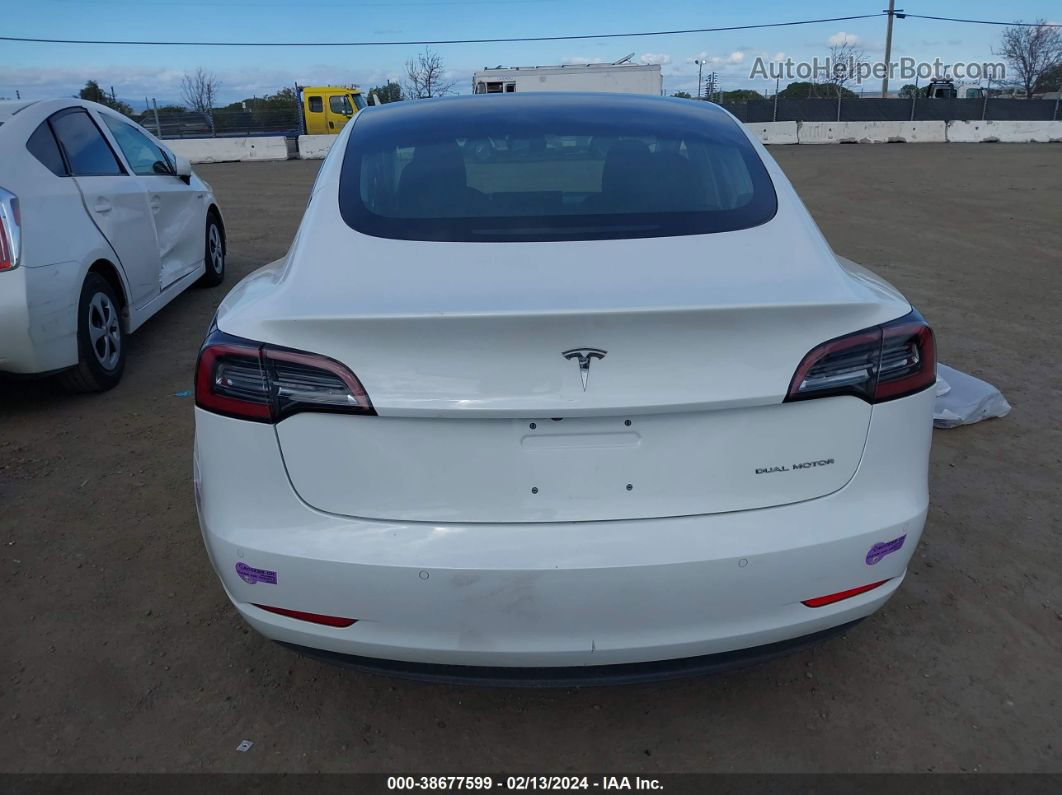 2018 Tesla Model 3 Long Range/performance White vin: 5YJ3E1EB9JF111602