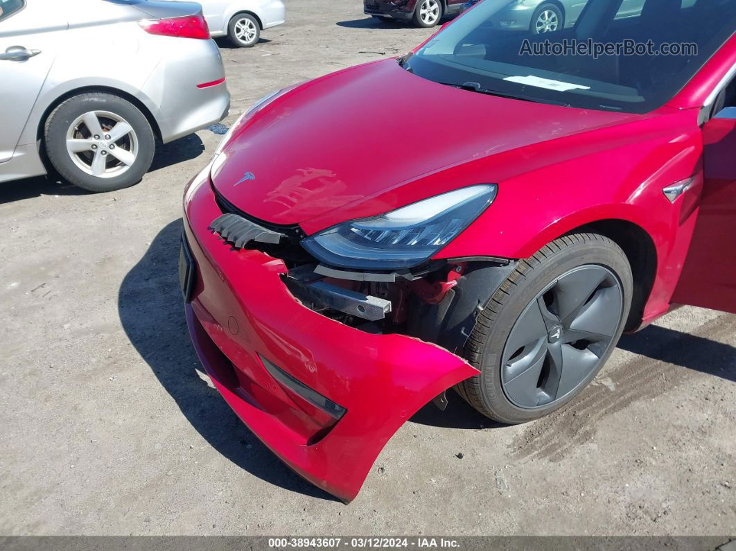 2018 Tesla Model 3 Long Range/performance Red vin: 5YJ3E1EB9JF114645