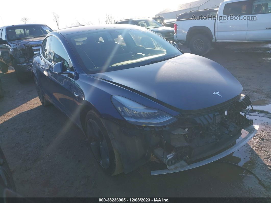 2018 Tesla Model 3 Long Range/performance Blue vin: 5YJ3E1EB9JF115004