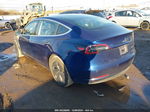 2018 Tesla Model 3 Long Range/performance Blue vin: 5YJ3E1EB9JF115004