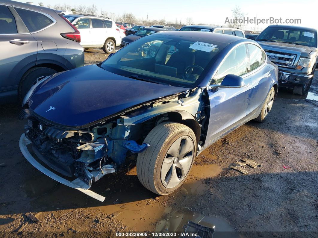 2018 Tesla Model 3 Long Range/performance Blue vin: 5YJ3E1EB9JF115004