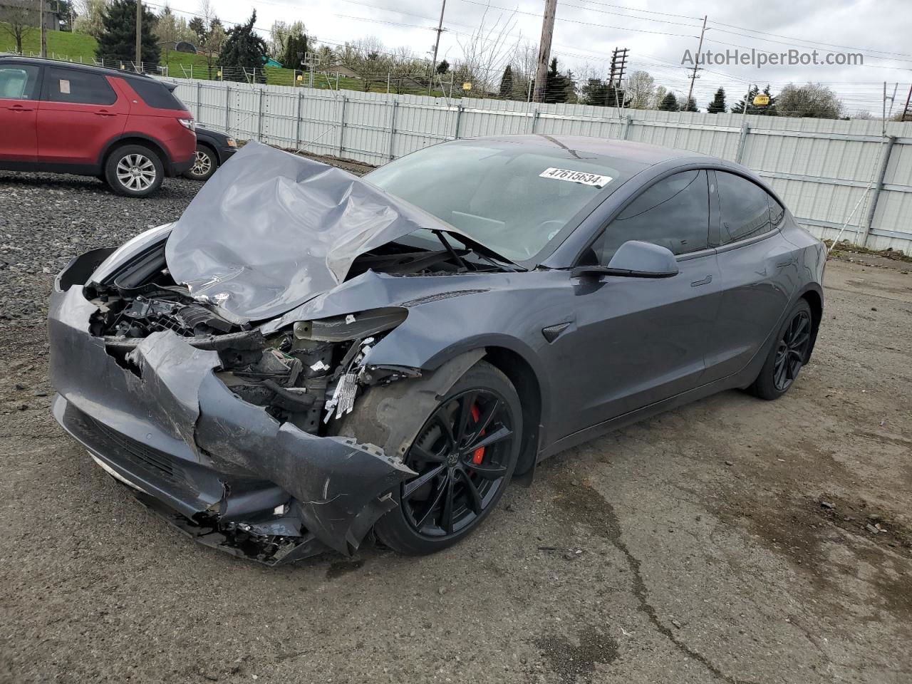 2018 Tesla Model 3  Gray vin: 5YJ3E1EB9JF170911