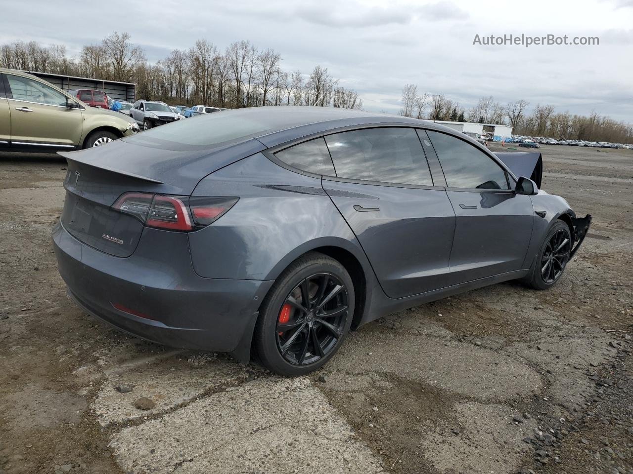 2018 Tesla Model 3  Gray vin: 5YJ3E1EB9JF170911