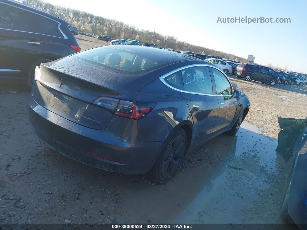 2018 Tesla Model 3 Long Range/performance Blue vin: 5YJ3E1EB9JF183206