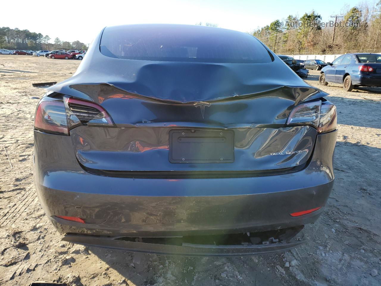 2019 Tesla Model 3  Gray vin: 5YJ3E1EB9KF205738