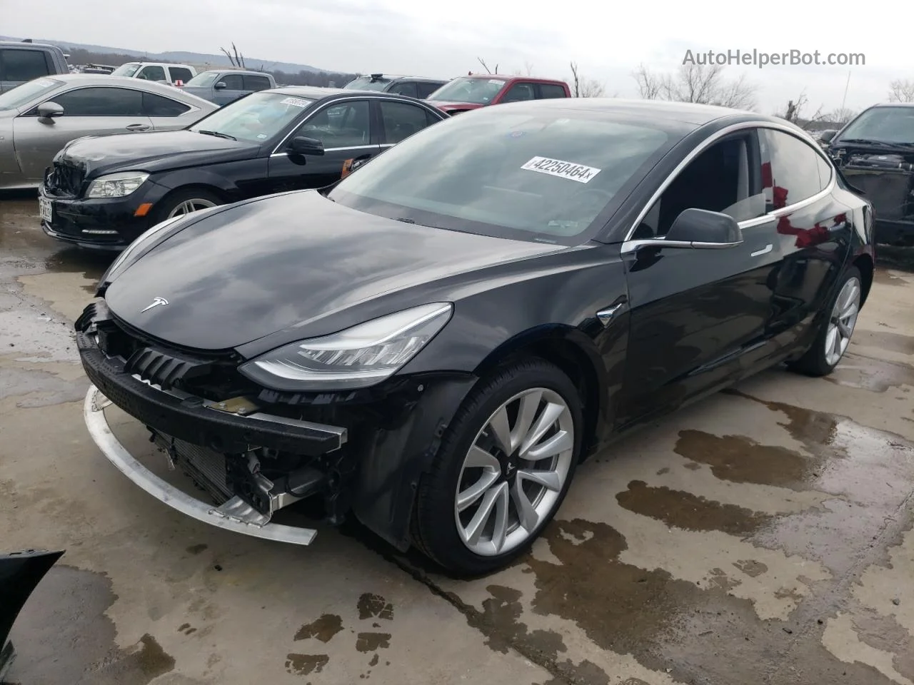 2019 Tesla Model 3  Black vin: 5YJ3E1EB9KF388767