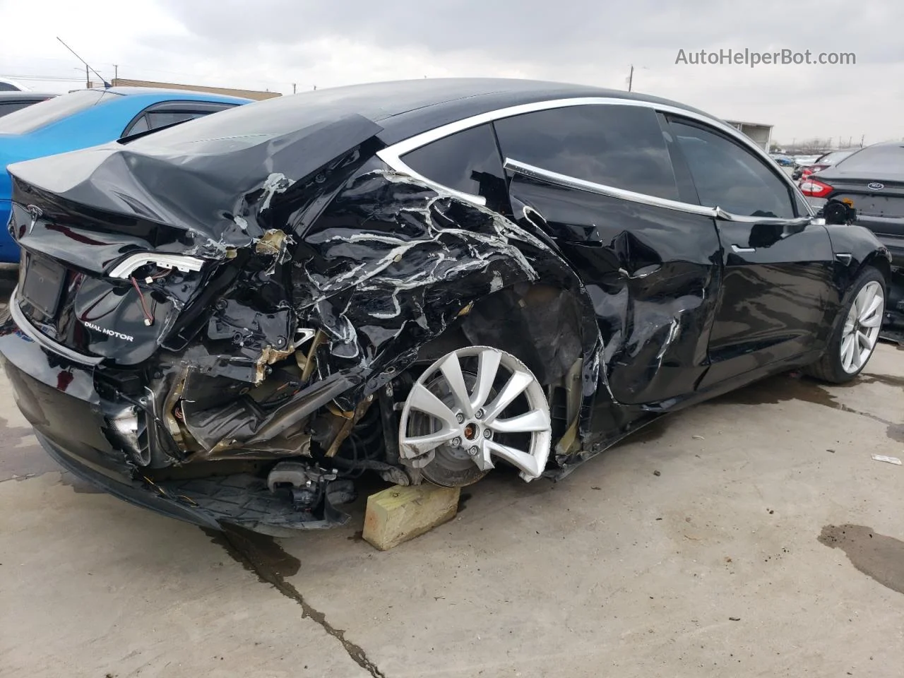 2019 Tesla Model 3  Black vin: 5YJ3E1EB9KF388767