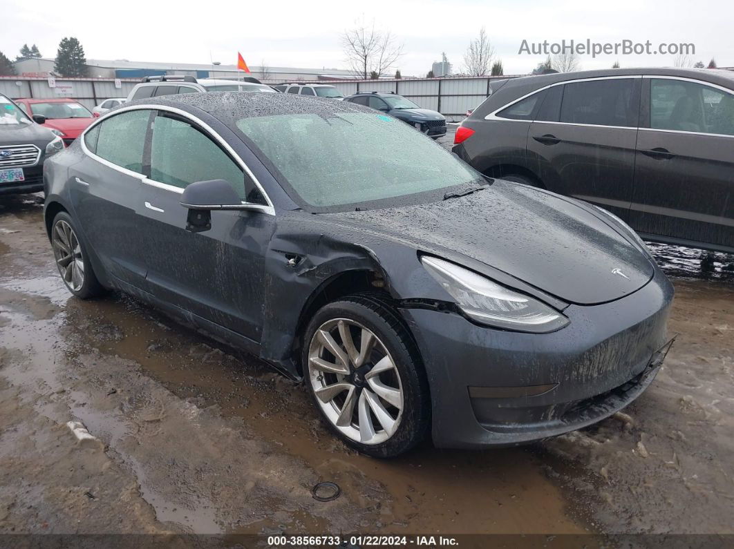 2019 Tesla Model 3 Long Range/performance Gray vin: 5YJ3E1EB9KF389420