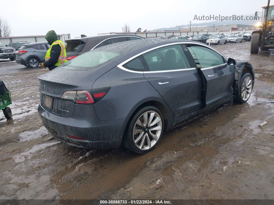 2019 Tesla Model 3 Long Range/performance Gray vin: 5YJ3E1EB9KF389420