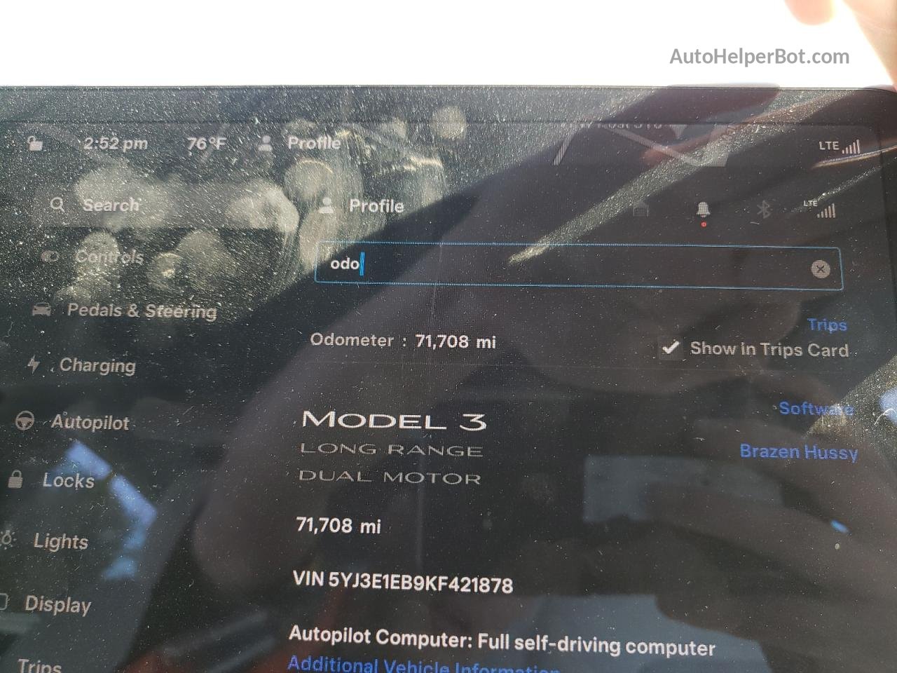 2019 Tesla Model 3  Gray vin: 5YJ3E1EB9KF421878
