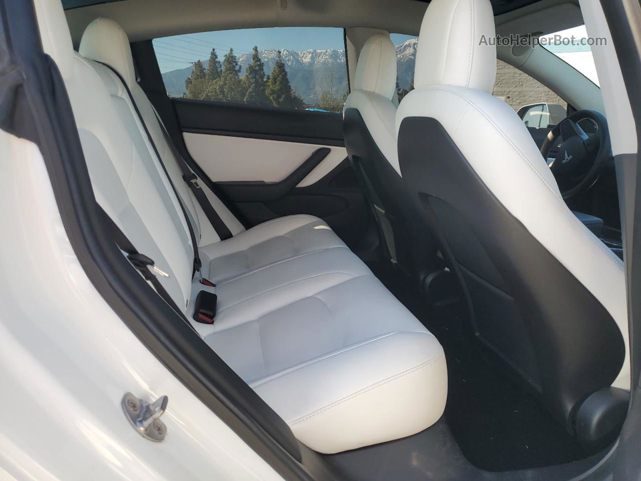 2019 Tesla Model 3  White vin: 5YJ3E1EB9KF421959