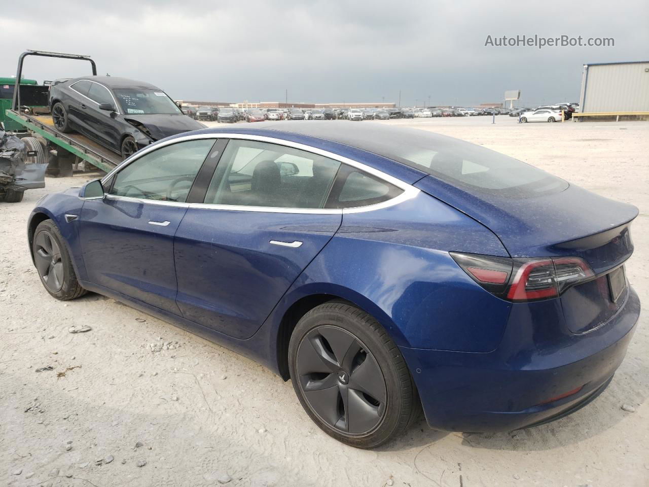 2019 Tesla Model 3  Синий vin: 5YJ3E1EB9KF497214