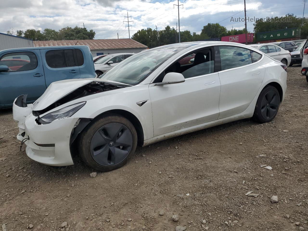 2020 Tesla Model 3  White vin: 5YJ3E1EB9LF636744