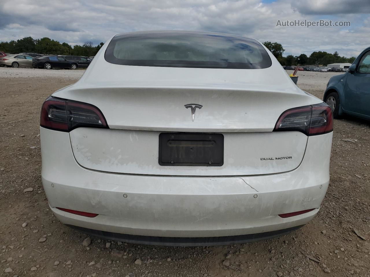 2020 Tesla Model 3  White vin: 5YJ3E1EB9LF636744