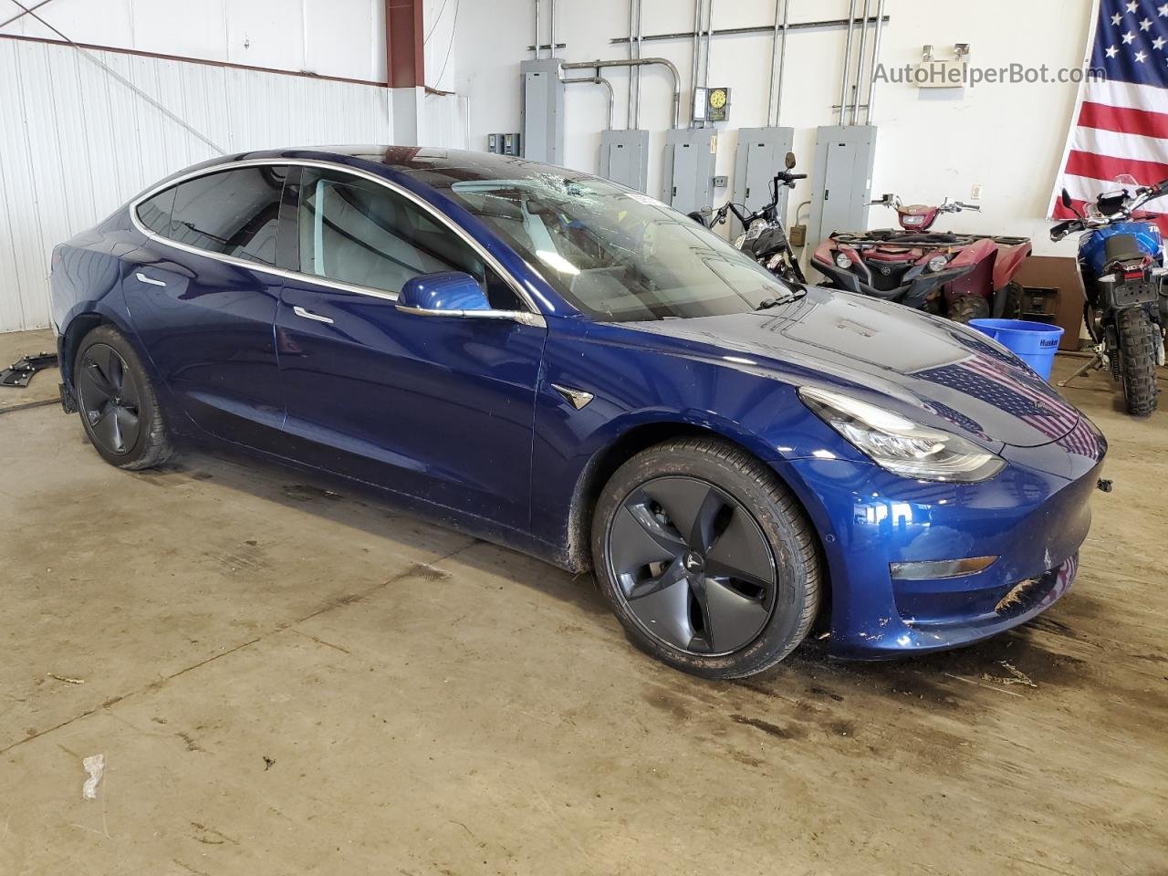 2020 Tesla Model 3  Blue vin: 5YJ3E1EB9LF664592