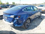 2020 Tesla Model 3 Long Range Blue vin: 5YJ3E1EB9LF711264