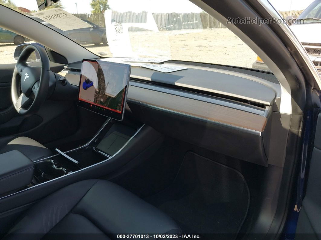 2020 Tesla Model 3 Long Range Blue vin: 5YJ3E1EB9LF711264