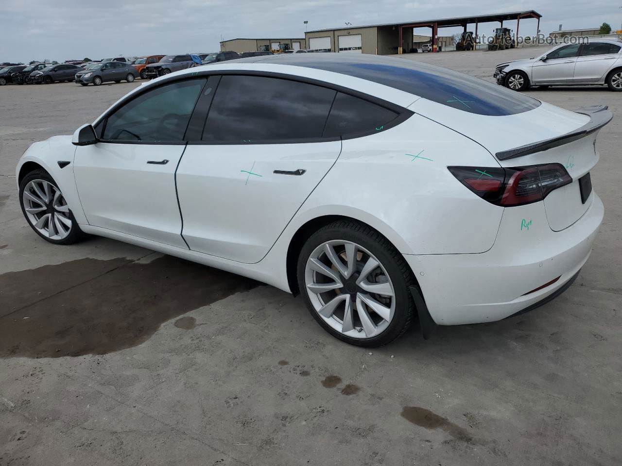 2020 Tesla Model 3  White vin: 5YJ3E1EB9LF741882