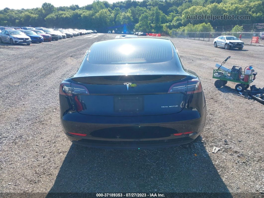 2020 Tesla Model 3 Long Range Dual Motor All-wheel Drive Black vin: 5YJ3E1EB9LF769570