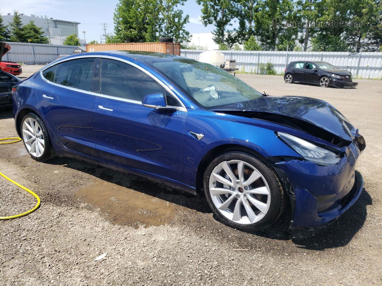 2020 Tesla Model 3  Blue vin: 5YJ3E1EB9LF786093