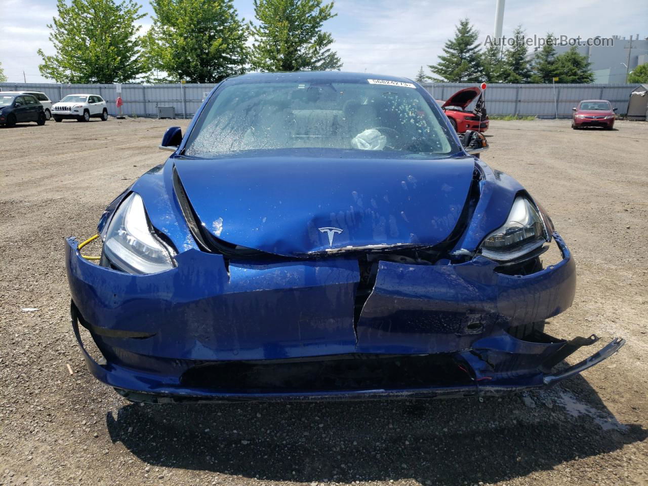 2020 Tesla Model 3  Blue vin: 5YJ3E1EB9LF786093