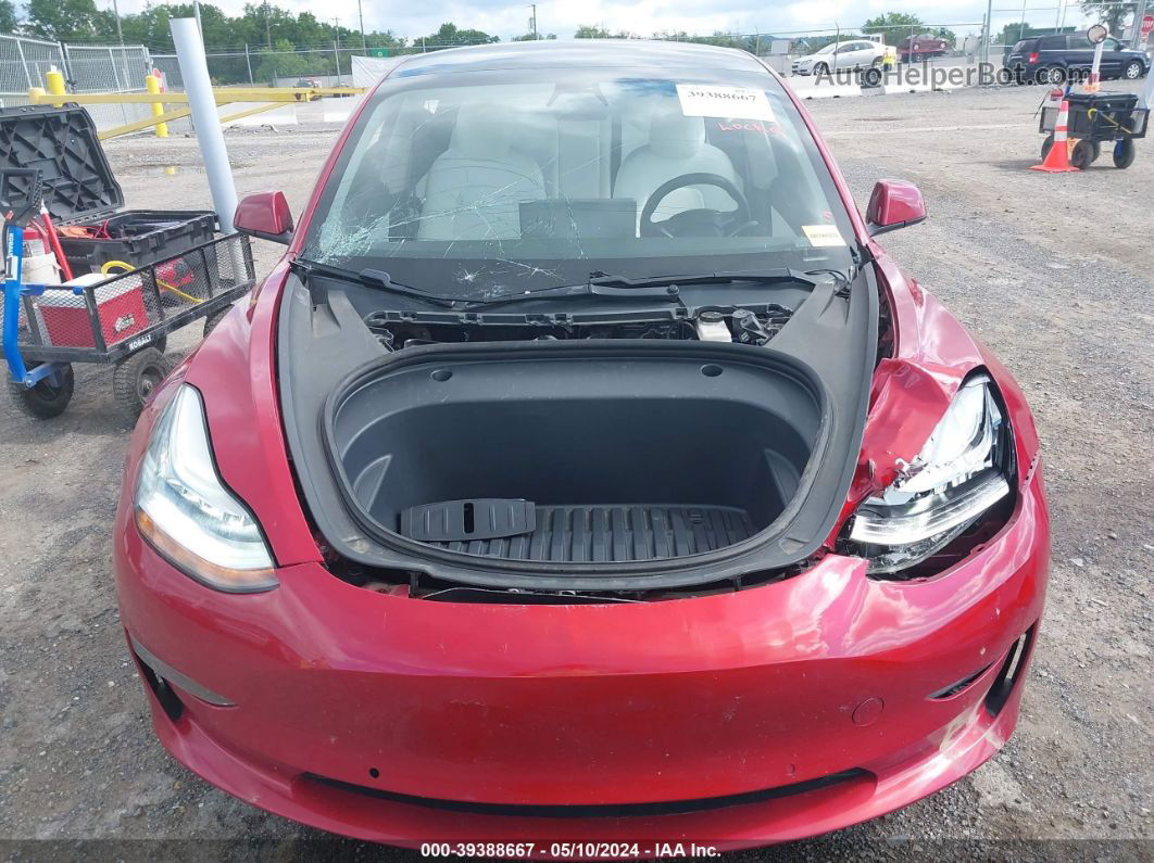 2021 Tesla Model 3 Long Range Dual Motor All-wheel Drive Red vin: 5YJ3E1EB9MF860212