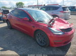 2021 Tesla Model 3 Long Range Dual Motor All-wheel Drive Red vin: 5YJ3E1EB9MF860212