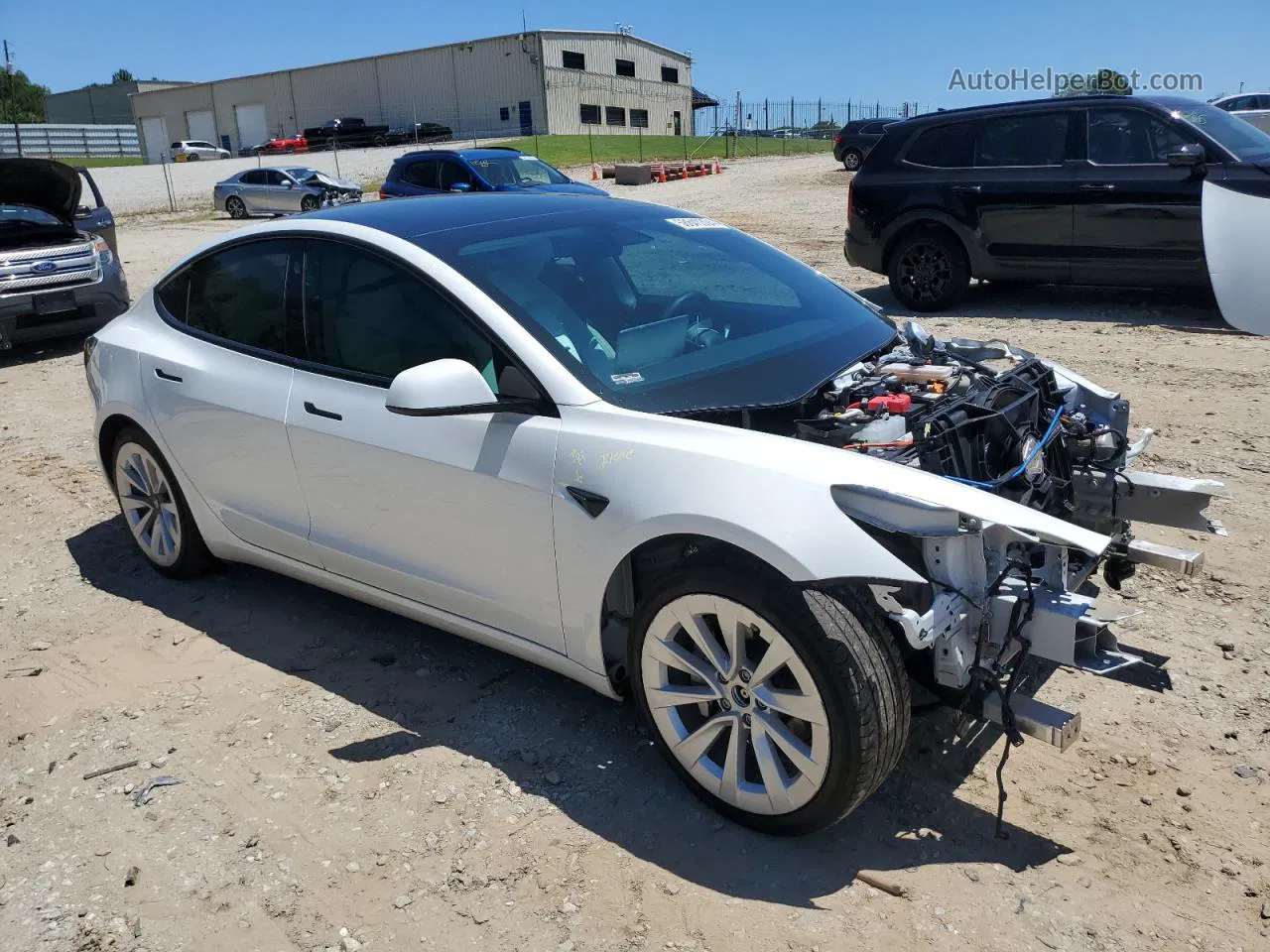 2021 Tesla Model 3  White vin: 5YJ3E1EB9MF860520