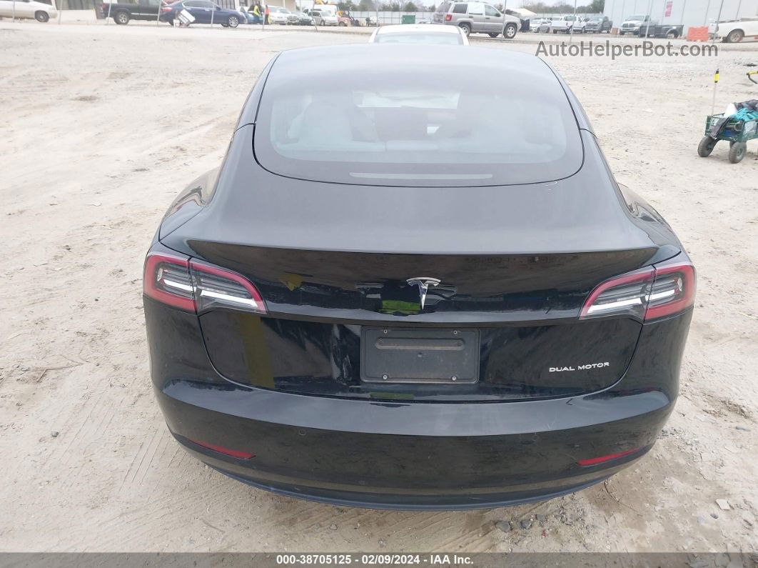 2021 Tesla Model 3 Long Range Dual Motor All-wheel Drive Black vin: 5YJ3E1EB9MF992824