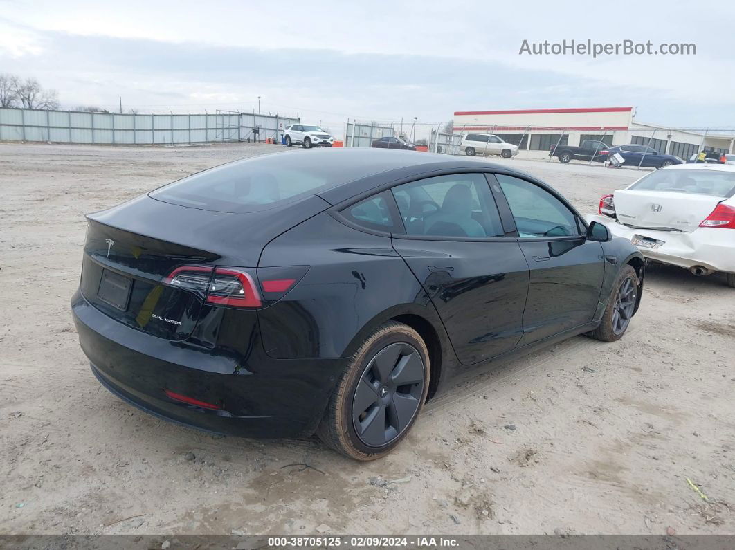 2021 Tesla Model 3 Long Range Dual Motor All-wheel Drive Black vin: 5YJ3E1EB9MF992824