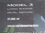 2021 Tesla Model 3 Long Range Dual Motor All-wheel Drive Черный vin: 5YJ3E1EB9MF992824