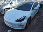 2022 Tesla Model 3  White vin: 5YJ3E1EB9NF173474