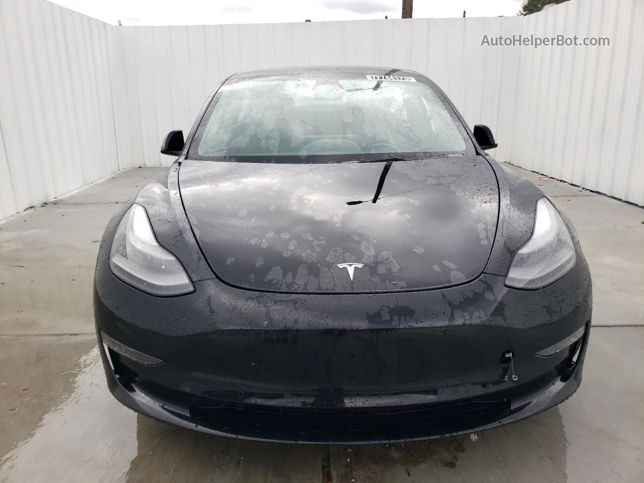 2022 Tesla Model 3  Black vin: 5YJ3E1EB9NF185057