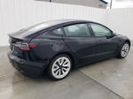 2022 Tesla Model 3  Black vin: 5YJ3E1EB9NF185057