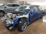 2022 Tesla Model 3  Blue vin: 5YJ3E1EB9NF186421