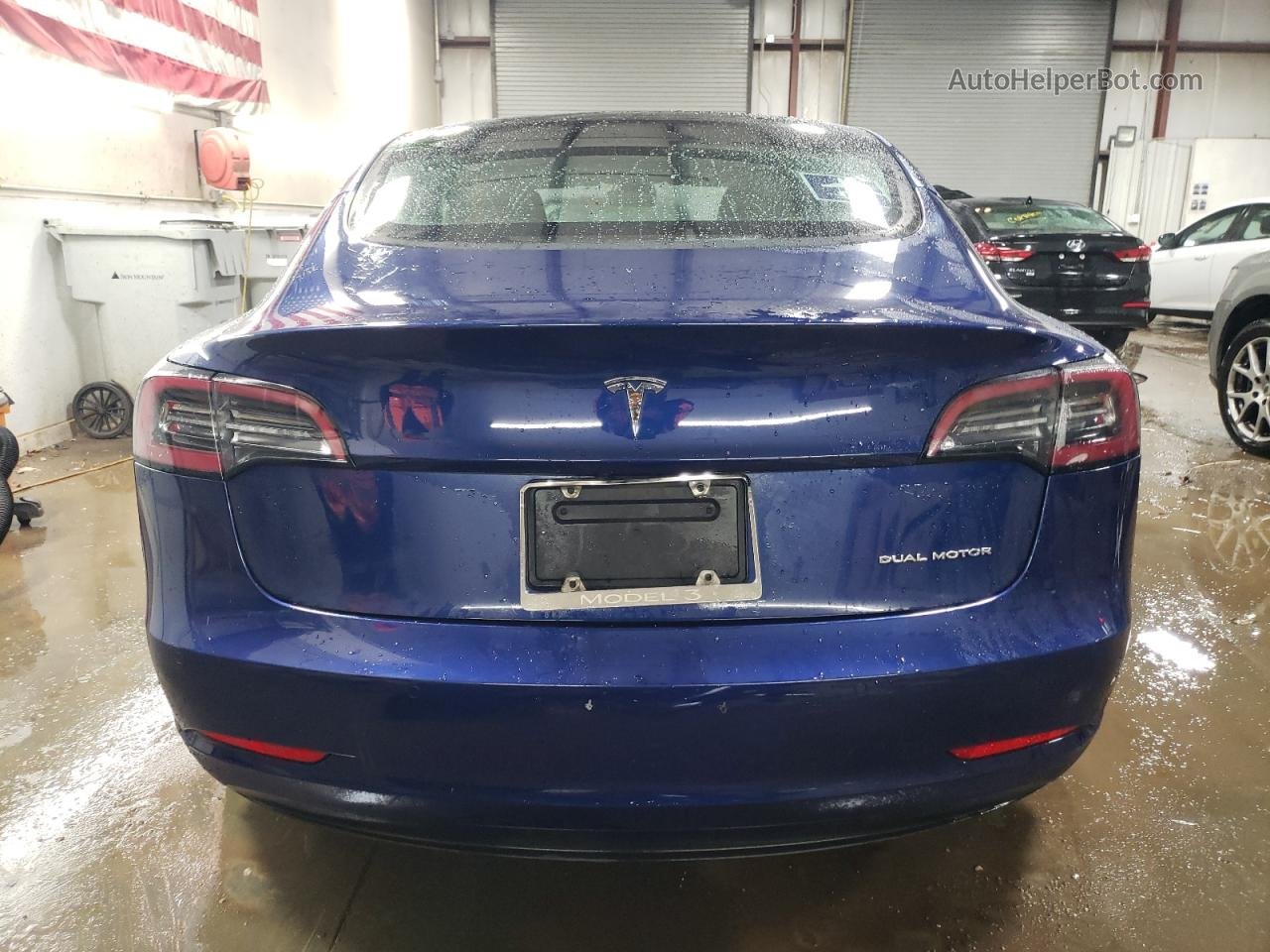 2022 Tesla Model 3  Blue vin: 5YJ3E1EB9NF186421