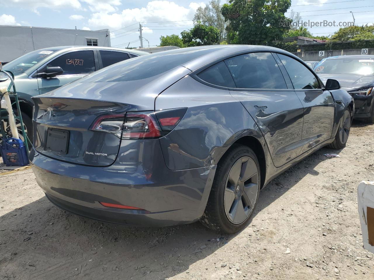 2022 Tesla Model 3  Charcoal vin: 5YJ3E1EB9NF199119