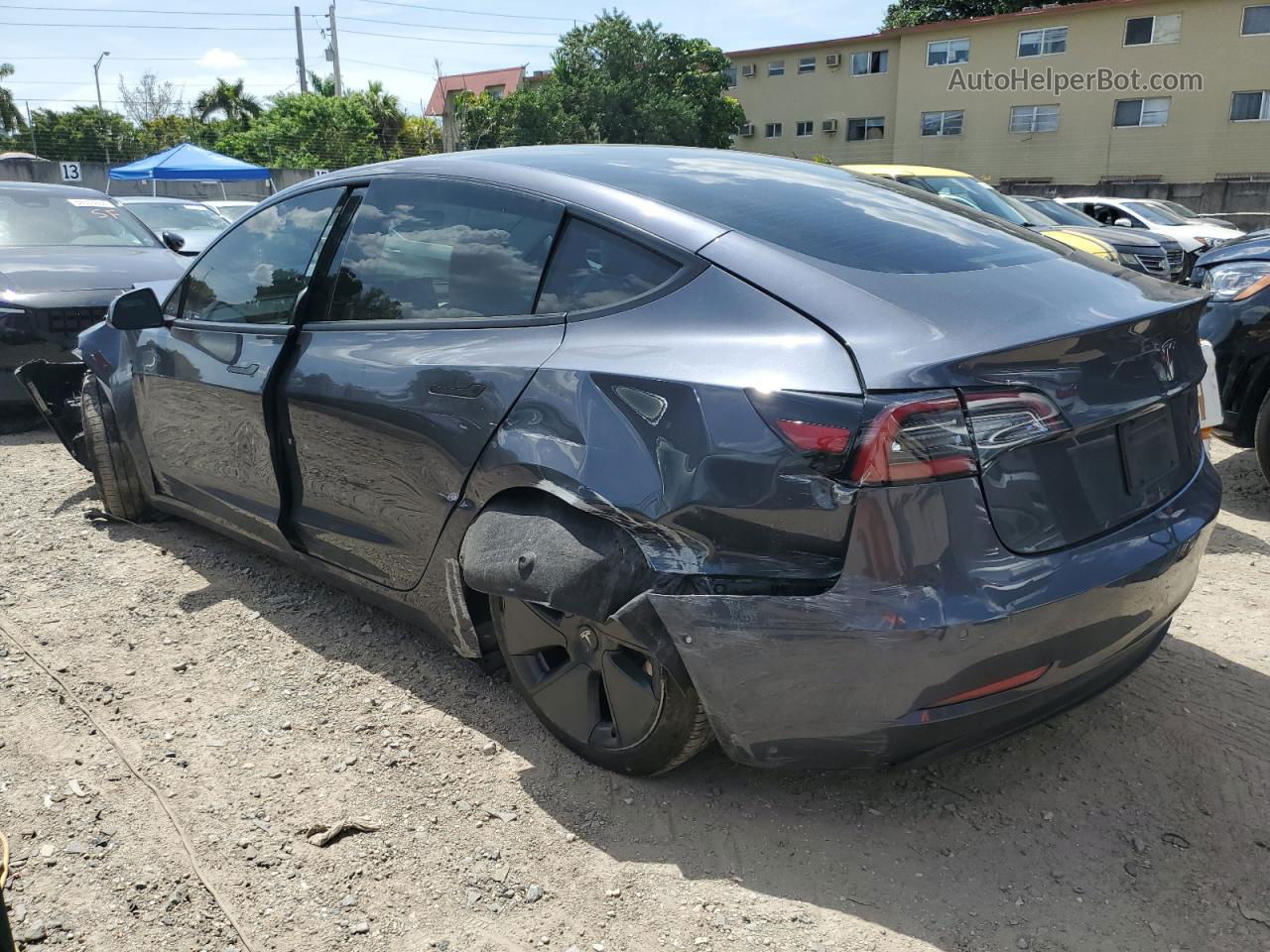 2022 Tesla Model 3  Charcoal vin: 5YJ3E1EB9NF199119