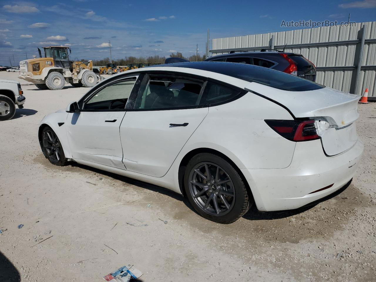 2022 Tesla Model 3  White vin: 5YJ3E1EB9NF251901