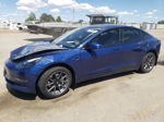 2022 Tesla Model 3  Blue vin: 5YJ3E1EB9NF270822