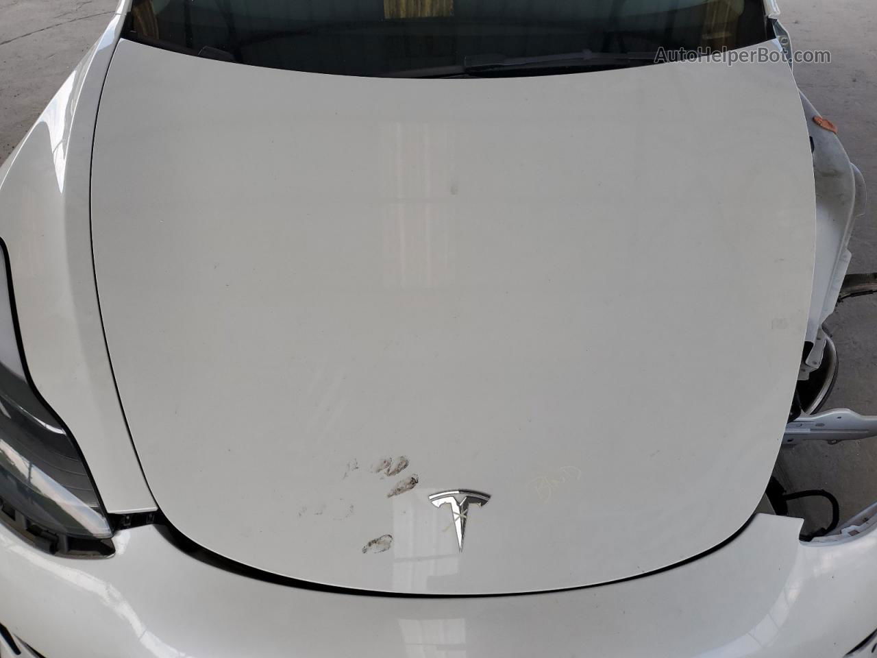 2022 Tesla Model 3  White vin: 5YJ3E1EB9NF277379