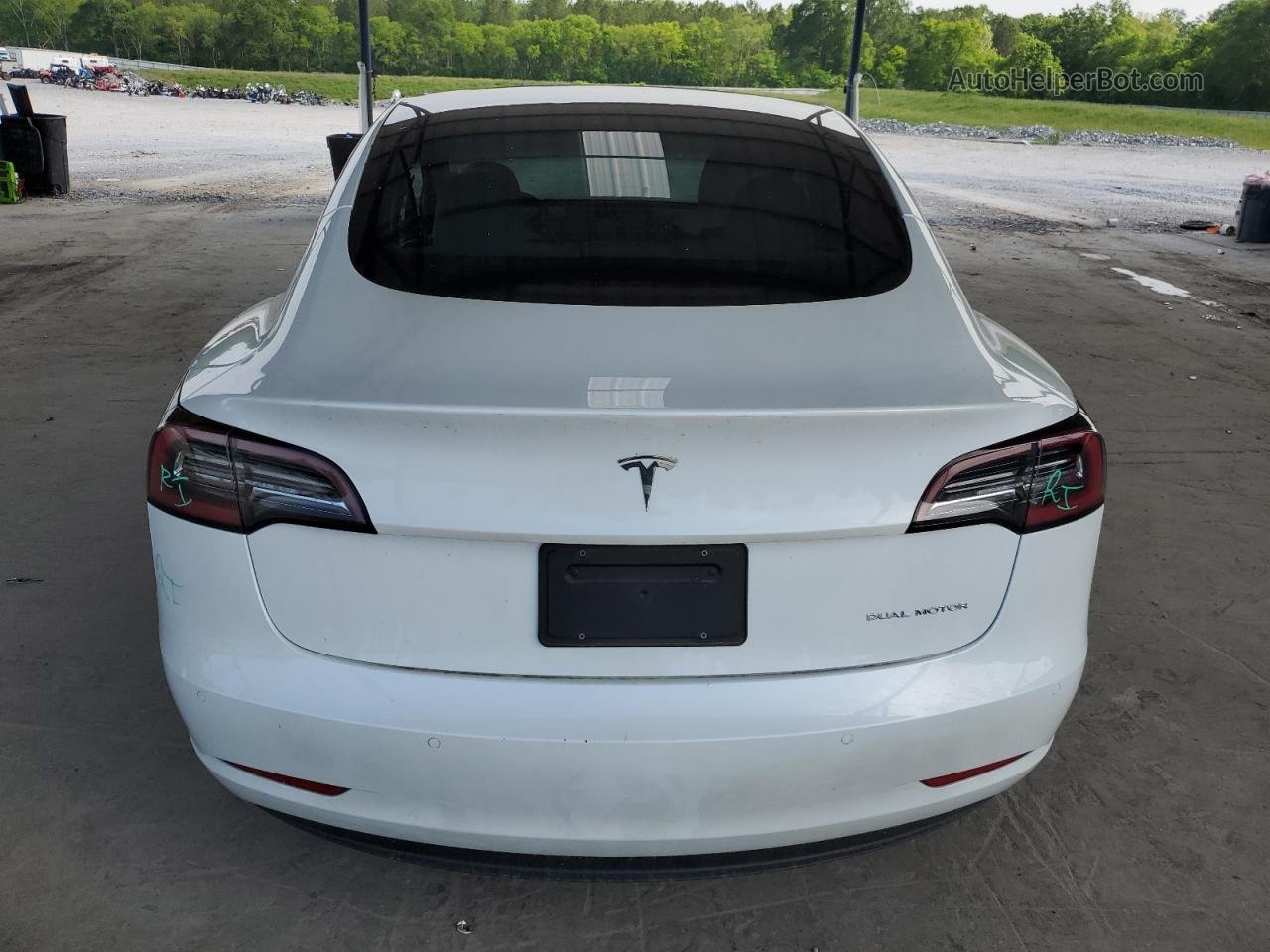 2022 Tesla Model 3  White vin: 5YJ3E1EB9NF277379