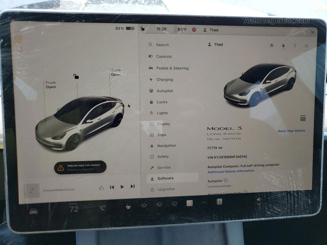 2022 Tesla Model 3  Gray vin: 5YJ3E1EB9NF340142