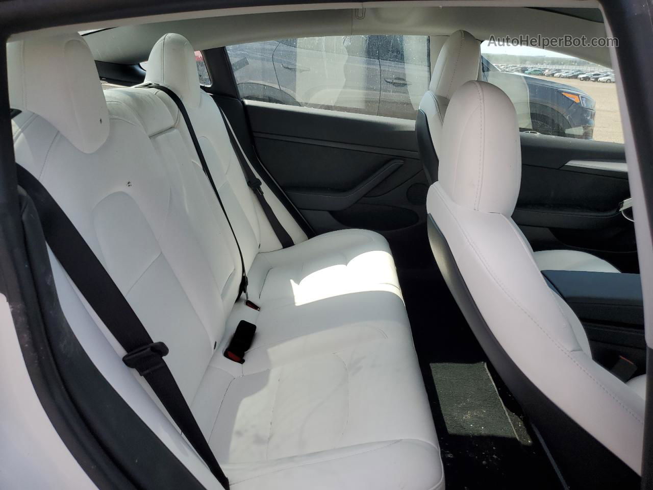 2022 Tesla Model 3  White vin: 5YJ3E1EB9NF343154