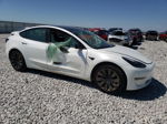 2022 Tesla Model 3  White vin: 5YJ3E1EB9NF343154