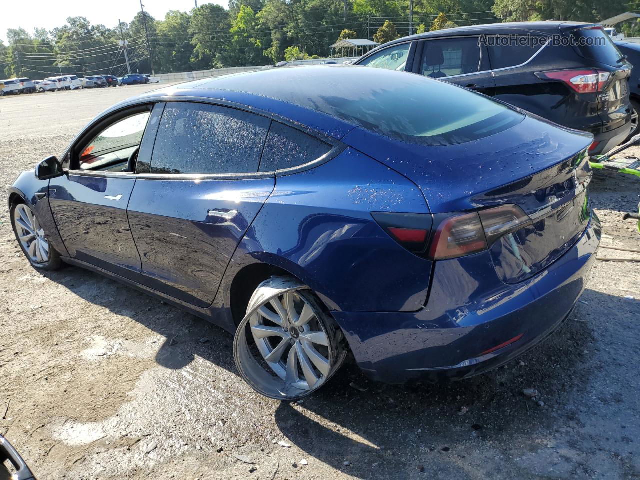 2018 Tesla Model 3  Blue vin: 5YJ3E1EBXJF054794